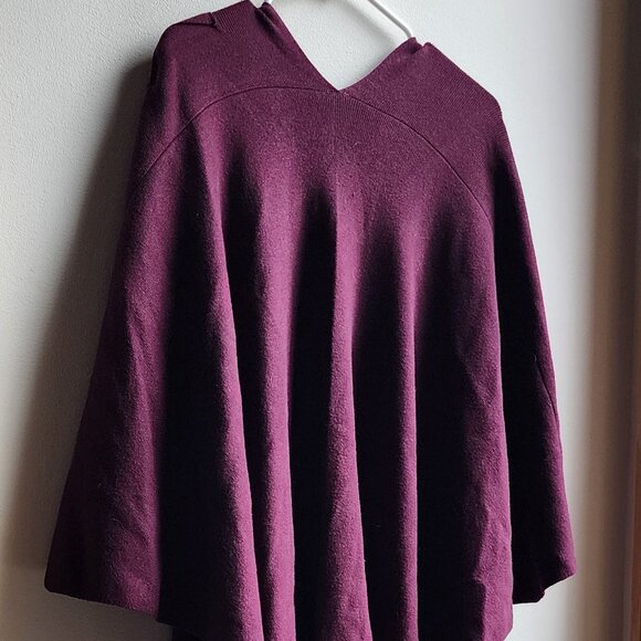 NWT Puli Purple Open Cape Style Sweater One Size - Picture 12 of 15